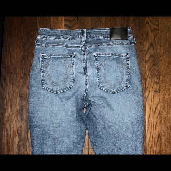 Women’s TRUE RELIGION Jennie Mid Rise Curvy Skinny Jeans sz 32 NWOT - Picture 4 of 6